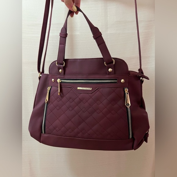🔵 Rampage Purple with Gold Accents Shoulder Bag - Picture 5 of 7